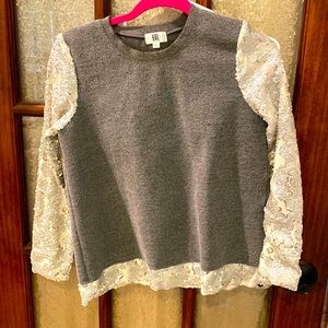 Never been worn gray and sequin sweater